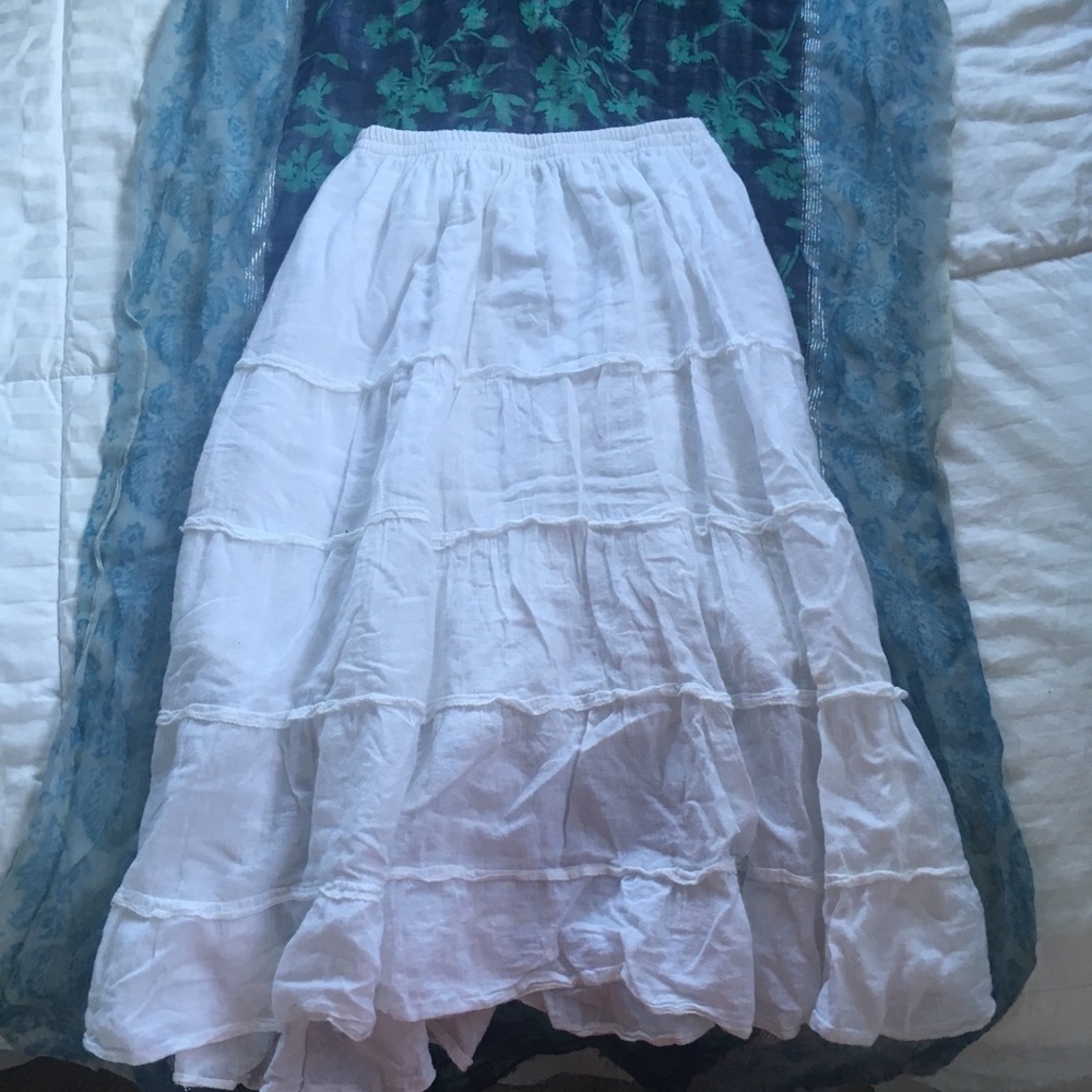 White skirt